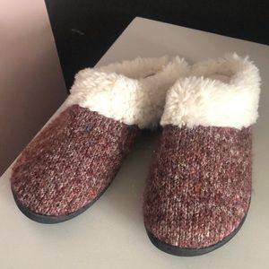 Burgundy House Slippers